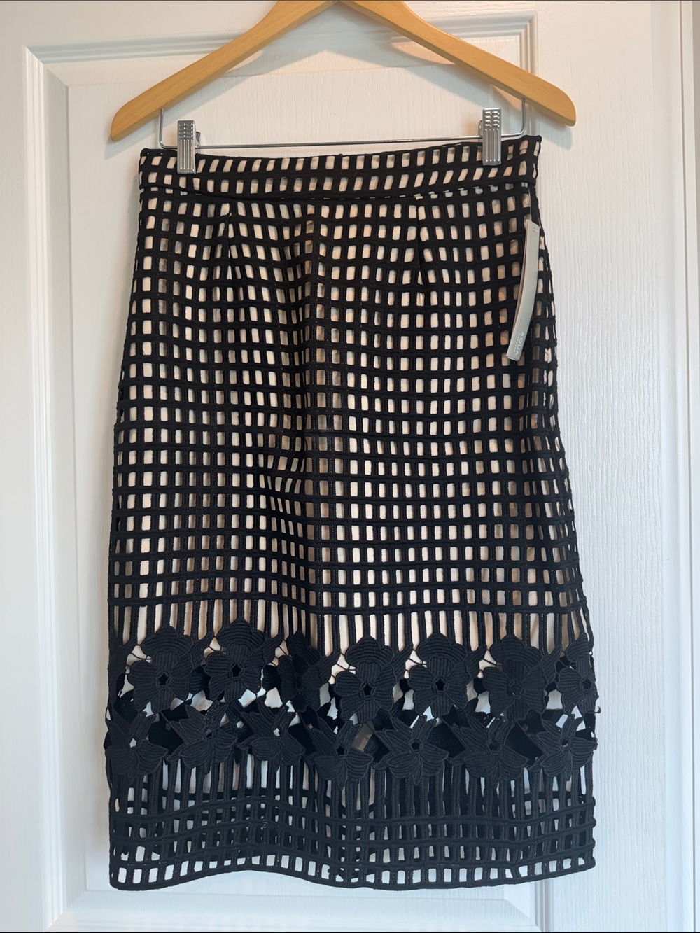 NWT Aqua lace overlay pencil skirt